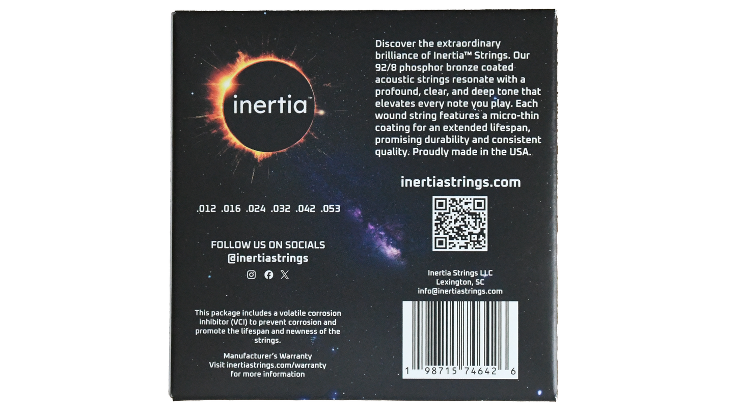 Inertia Acoustic Guitar Strings .012-.053 92/8 Phosphor Bronze Coated - Light