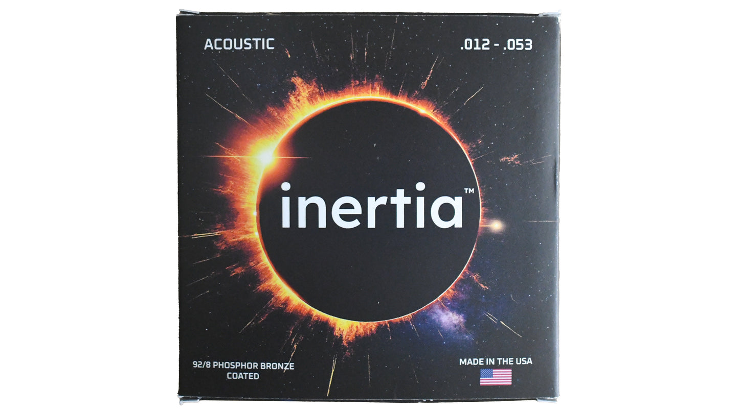 Inertia Acoustic Guitar Strings .012-.053 92/8 Phosphor Bronze Coated - Light
